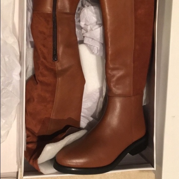 light tan over the knee boots